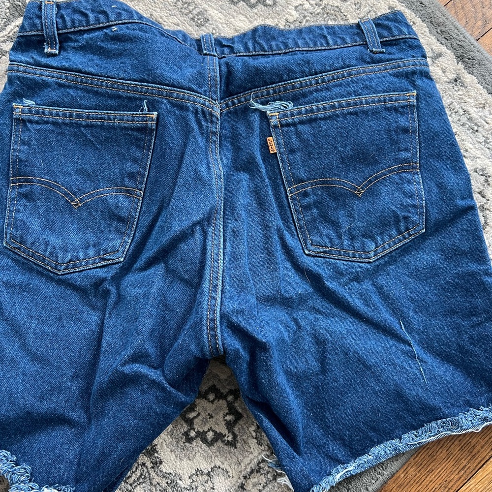 Levi's Dark Blue Jean Shorts